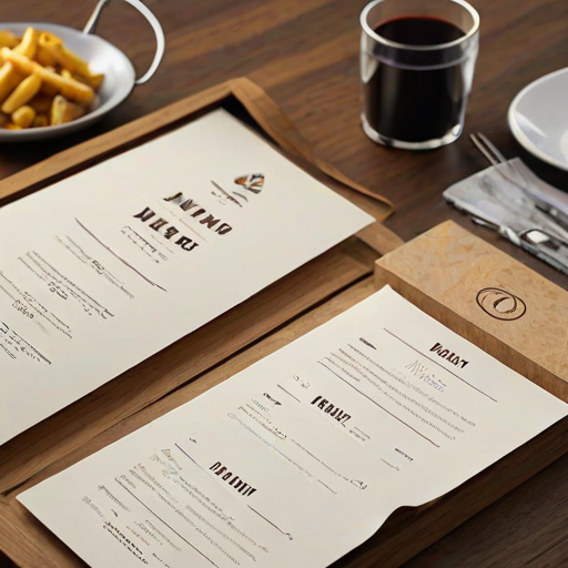 restaurant menu mockup free
