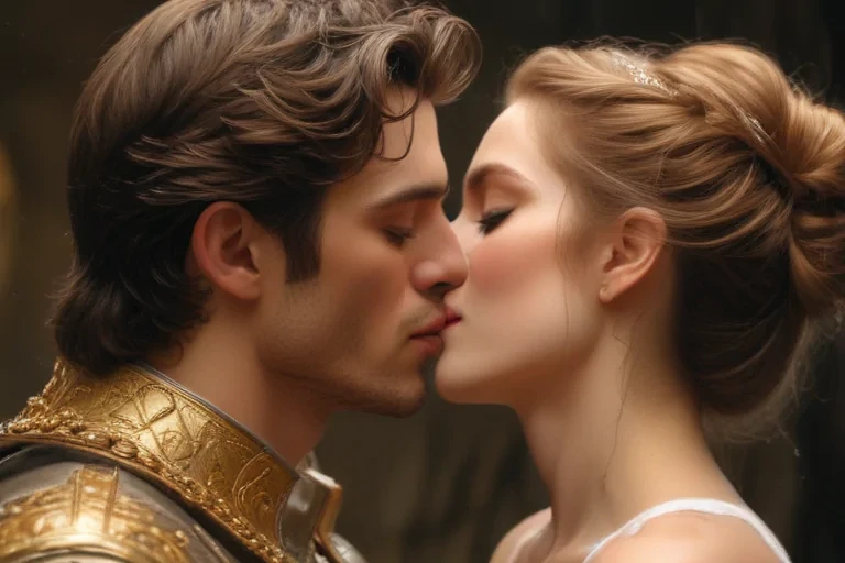 couple kissing aesthetic