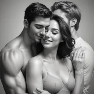 couple drawing poses