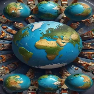 cartoon picture of planet earth