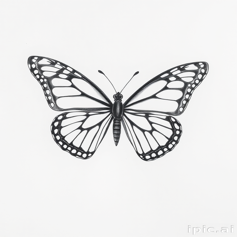 drawing of a butterfly