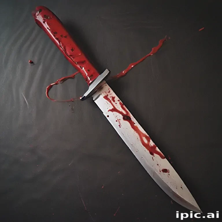 bloody knife aesthetic