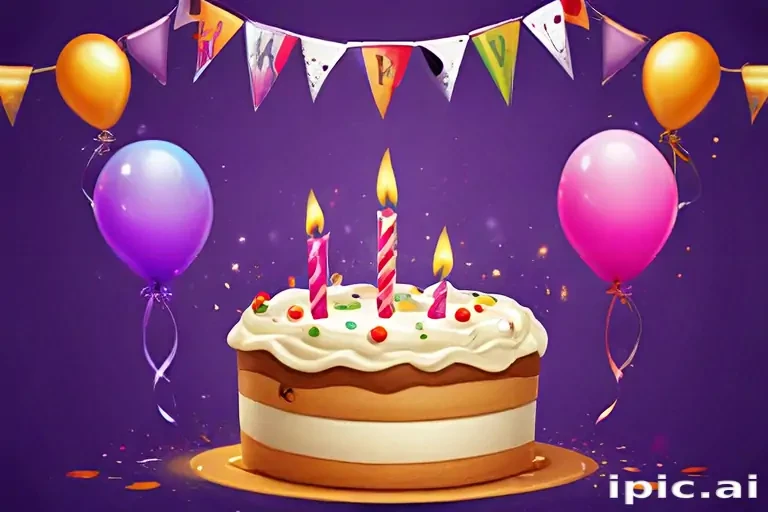 happy birthday banner png