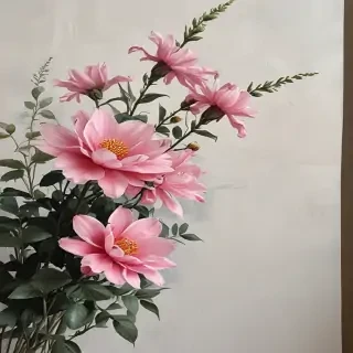 aesthetic flower painting