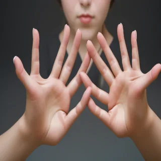 transparent prayer hands