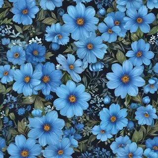 blue flowers background