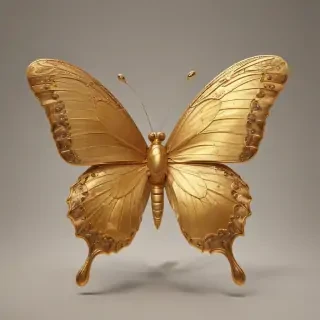 golden butterfly png