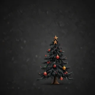 dark christmas wallpaper