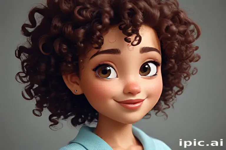 cartoon characters with curly hair