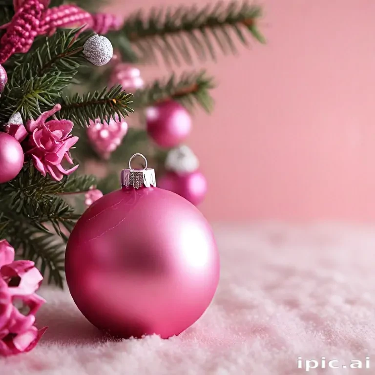 pink christmas desktop wallpaper
