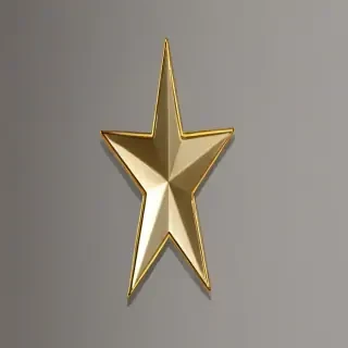 transparent gold star