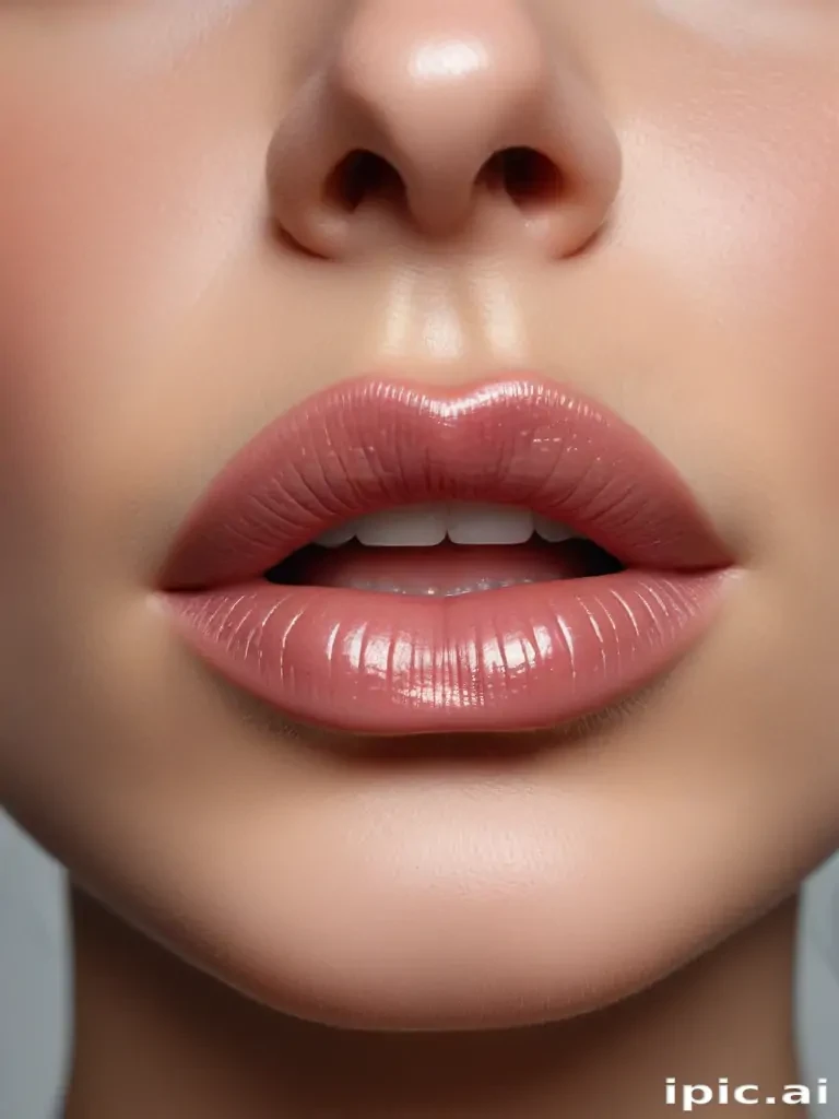 transparent lips