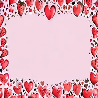 heart border png aesthetic