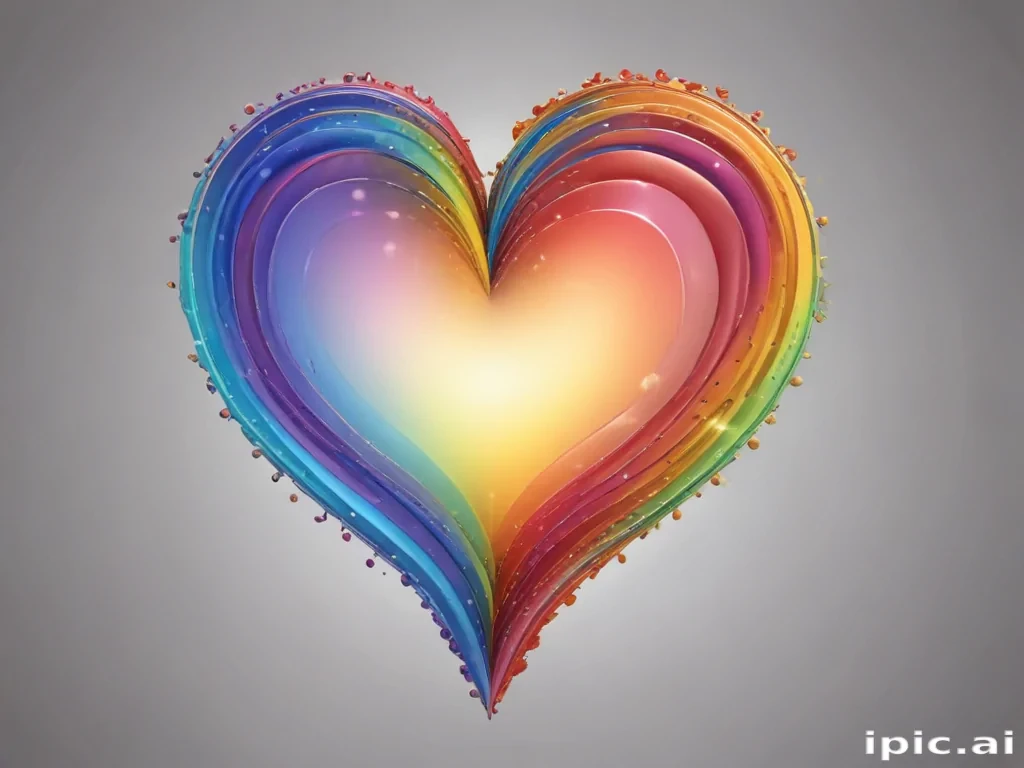rainbow heart png