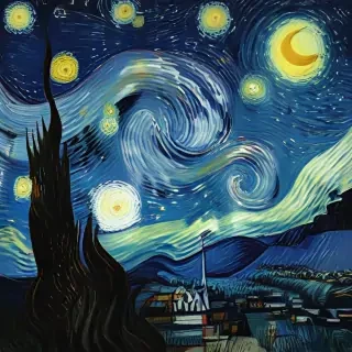 starry night png