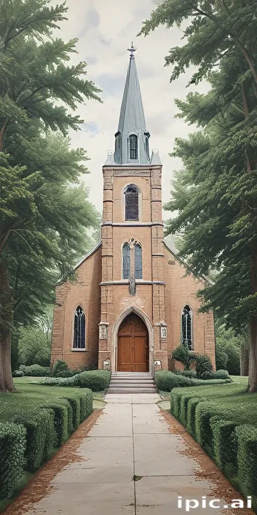church drawing
