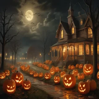 public domain vintage halloween art