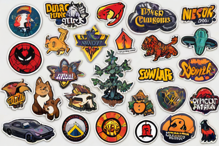 stickers with transparent background