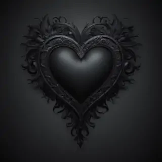 wallpaper black heart