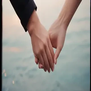 couple holding hands aesthetic