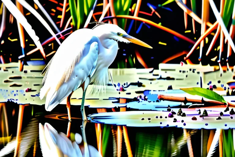white heron