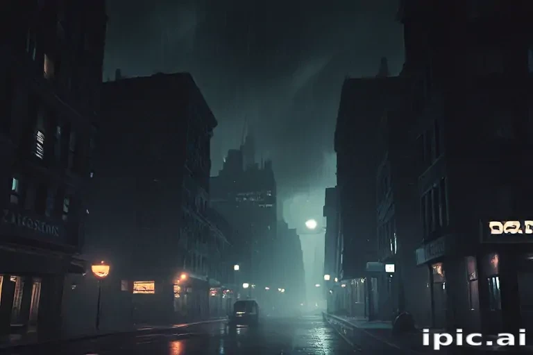 dark city background