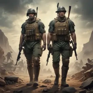 soldiers drawing