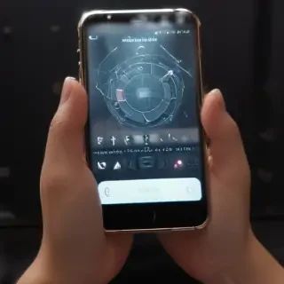 phone with hand