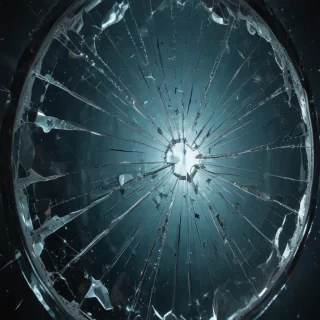 broken glass overlay