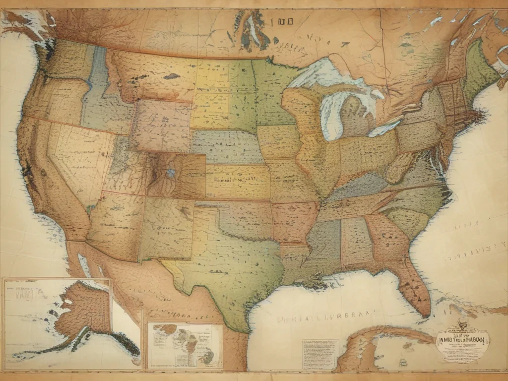 united states map