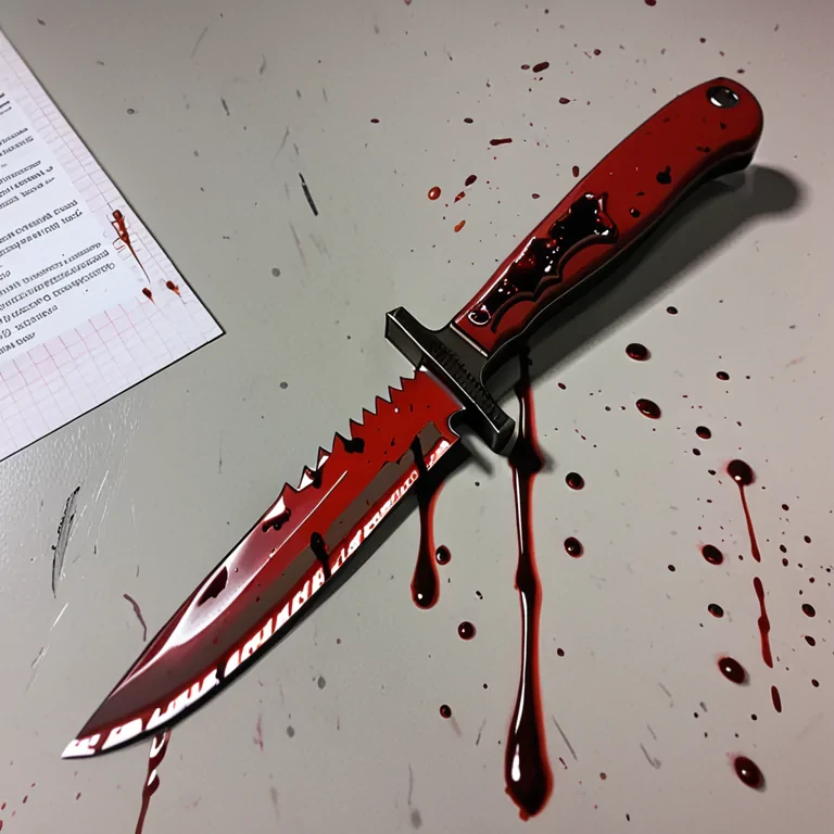 bloody knife aesthetic