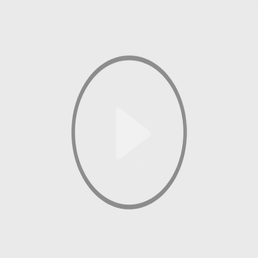 Create a high-resolution vector image of a minimalist play button icon centered in a circular outline, with a light gray background and a dark gray border, captured with a DSLR camera at f/8 aperture, 50mm lens, ISO 100, natural lighting, and a clean, modern aesthetic.