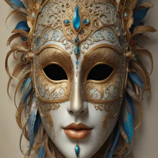 drawing of a mask
