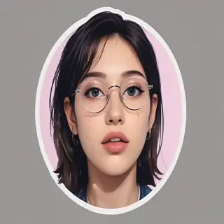 transparent aesthetic sticker