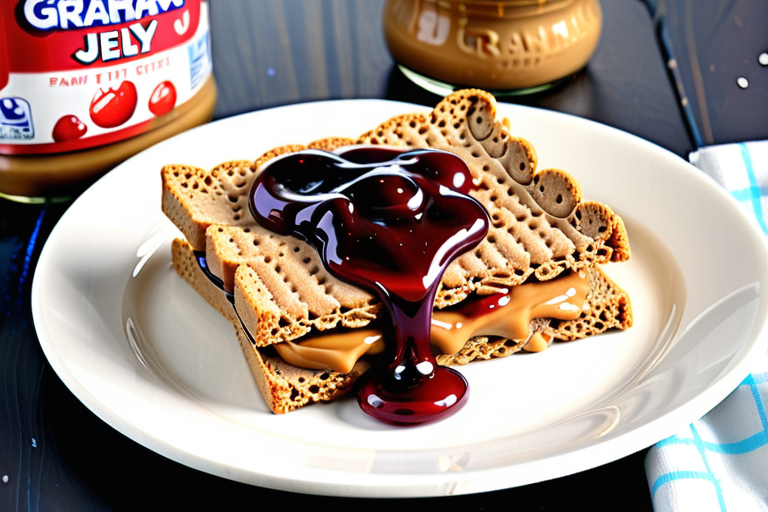 graham cracker peanut butter and jelly