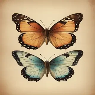 vintage butterfly illustration