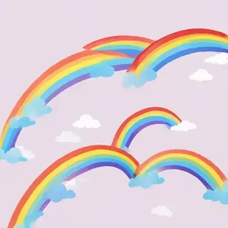 transparent background rainbow clipart