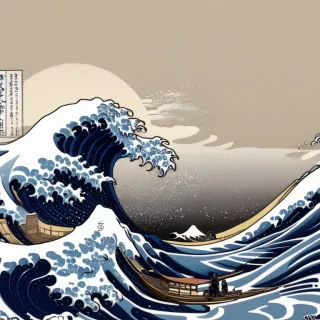 the great wave wallpaper