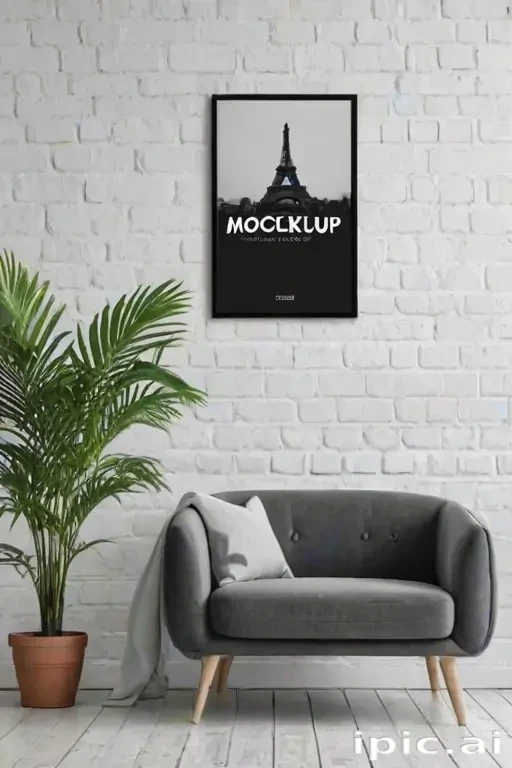 mockup wall art