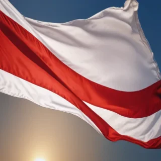 red and white flag
