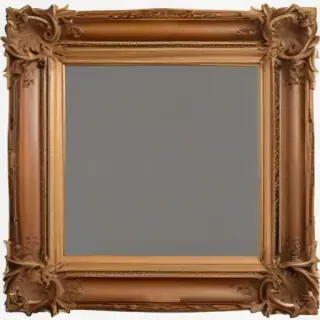 wooden picture frame png