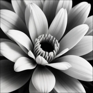 flower images black and white