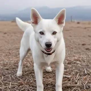 white dog