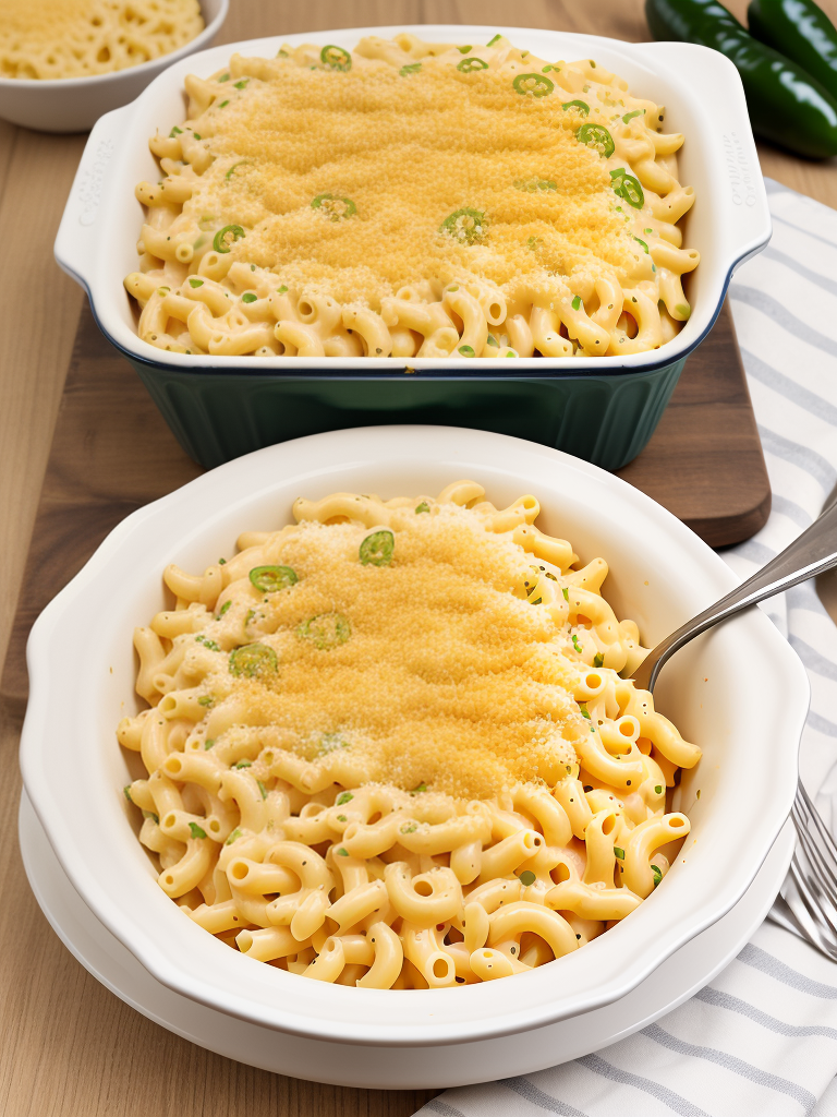 macaroni and cheese with jalapenos