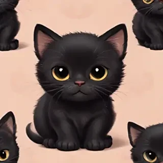 cute black cat wallpaper