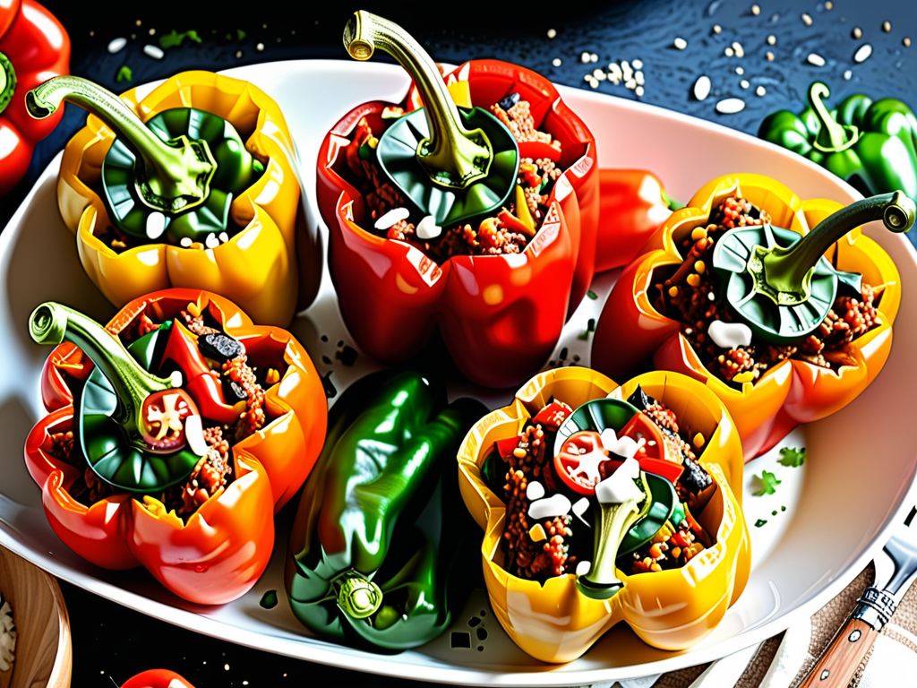 stuffed pepper recipe without rice