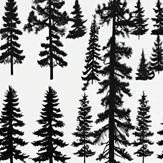 pine tree silhouette png