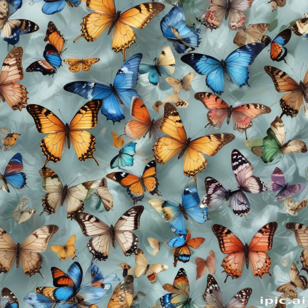 butterflies transparent