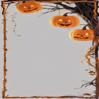 halloween border transparent