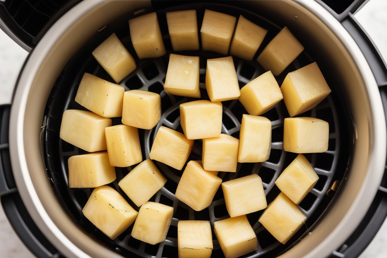 potato cubes in air fryer